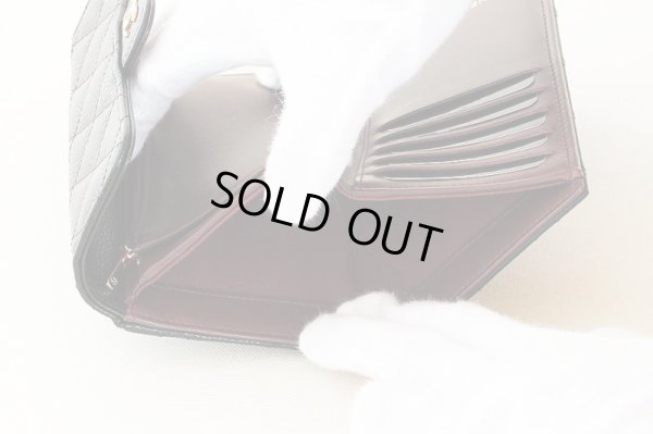 シャネル ミディアム クラシック フラップ ウォレット AP0232 ブラック お札入れ