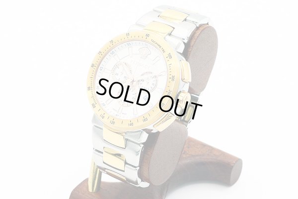 ヴェルサーチ　ミスティックスポーツクロノ　ＶＦＧ１３００１５　白文字盤　サイド