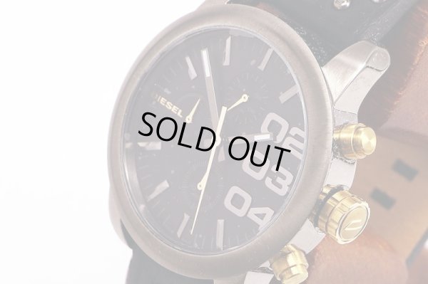 ディーゼル　ＤＺ５４３２　クロノグラフ　黒文字盤　サイド拡大