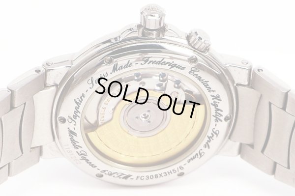 フレデリッックコンスタント　ハイライフＧＭＴ　ＦＣ３０８Ｘ３Ｈ５／６　黒文字盤　裏面拡大