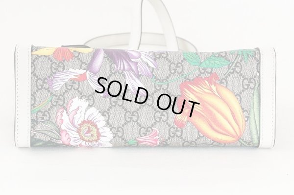 グッチ　フローラー パドロック GGスモールショルダーバック 498156 204991 ベージュ／ホワイト　底