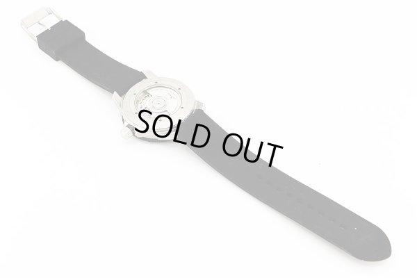 ジン　１０５　ＳＴ．ＳＡ．ＵＴＣ　黒文字盤　革ベルト状態　裏面