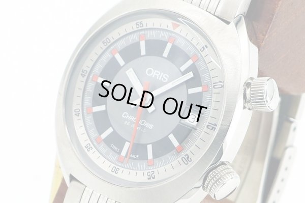 オリス　クロノリスデイト　７３３．７７３７　グレー文字盤　サイド拡大