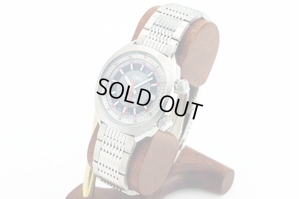 オリス　クロノリスデイト　７３３．７７３７　グレー文字盤　サイド