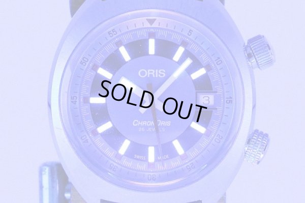 オリス　クロノリスデイト　７３３．７７３７　グレー文字盤　ライト