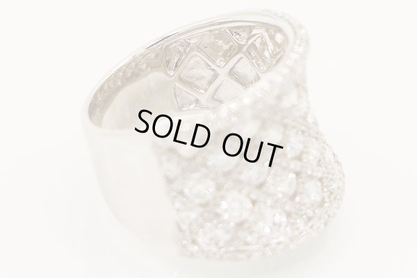 K18WG ダイアイリリング 3.07ct 9.70g