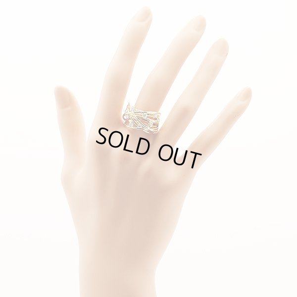 K18 ダイアイリリング 0.50ct 11.40g　装着イメージ