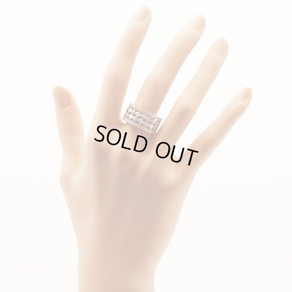 K18PG ダイアイリリング 0.90ct 8.40g　装着イメージ