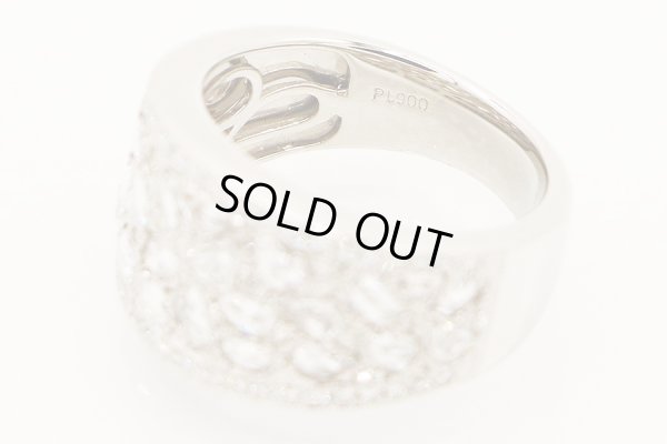 PT900 ダイアイリリング 1.89ct 0.39ct 12.30g　刻印(1)