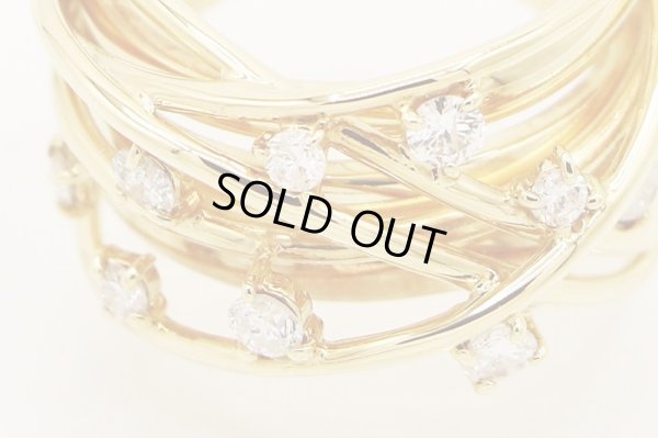 K18 ダイアイリリング 0.50ct 11.40g　拡大