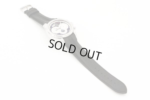 オメガ　デビル　クロノスコープ　４５５０．５０．３１　黒文字盤　ラバーベルト状態　表面