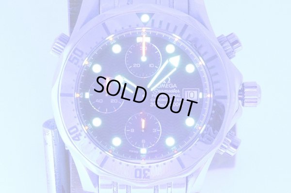 オメガ　シーマスター　クロノグラフ　２５９８．８０　紺文字盤　ライト