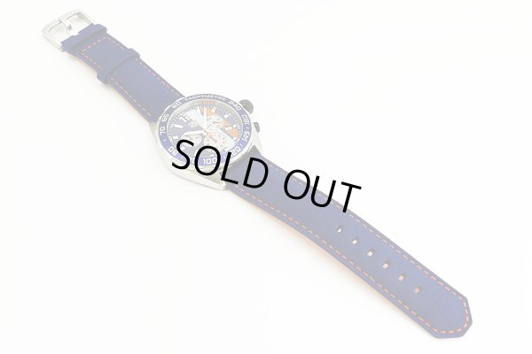 タグホイヤー　フォーミュラー１　ＣＡＺ１０１Ｎ　Ｇｕｌｆ限定　紺文字盤　革ベルト状態　表面