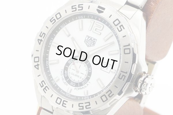 タグホイヤー　フォーミュラー１　ＷＡＺ２０１３　白文字盤　サイド拡大