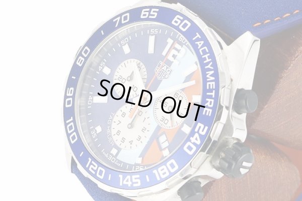 タグホイヤー　フォーミュラー１　ＣＡＺ１０１Ｎ　Ｇｕｌｆ限定　紺文字盤　サイド拡大