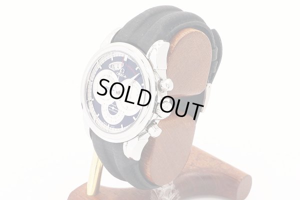 オメガ　デビル　クロノスコープ　４５５０．５０．３１　黒文字盤　サイド