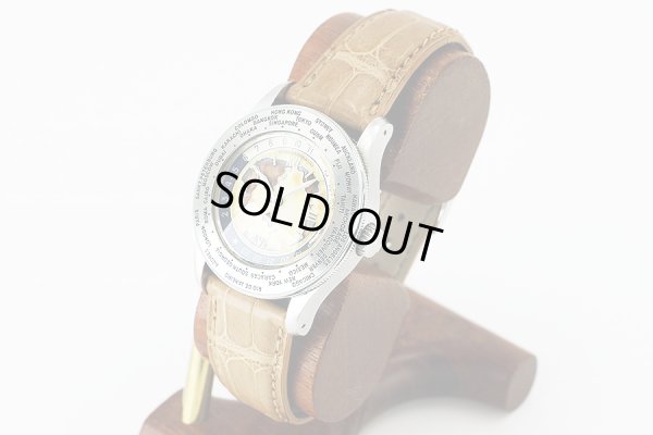 シェルマン　ワールドタイムミニッツリピータークロワゾネ　茶文字盤　サイド