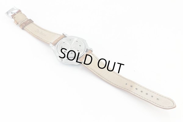 シェルマン　ワールドタイムミニッツリピータークロワゾネ　茶文字盤　革ベルト状態　裏面