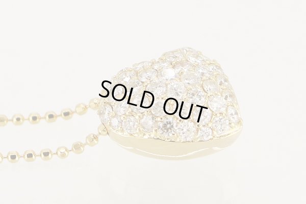K18 ダイアイリペンダントネックレス 1.00ct 6.00g　拡大