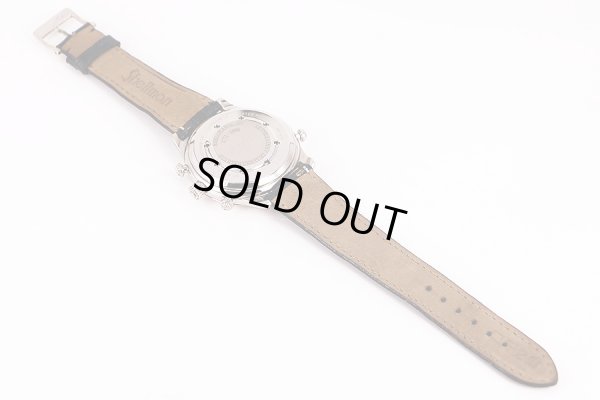 シェルマン　パーペチュアルカレンダーミニッツリピーター　２５周年限定　銀文字盤　革ベルト状態　裏面