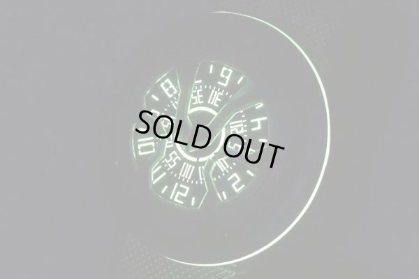 アイシオン　ＡＮ－Ｓ０３　回転ディスク式　黒文字盤　ライト暗闇