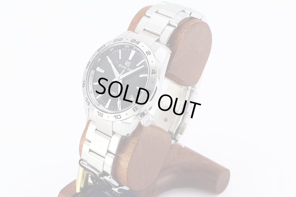 グランドセイコー　ＳＢＧＮ０２７　ＧＭＴ　９Ｆ８６－０ＡＫ０ 黒文字盤　サイド