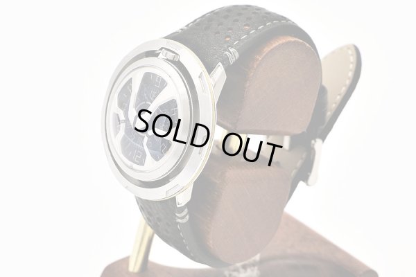 アイシオン　ＡＮ－Ｓ０３　回転ディスク式　黒文字盤　サイド