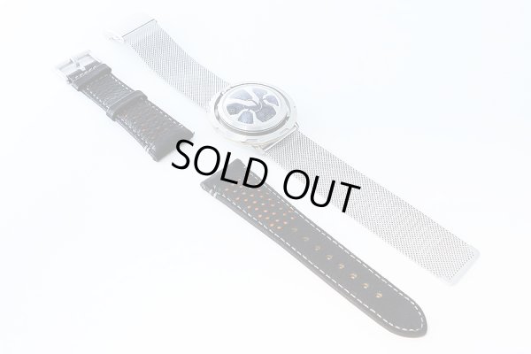 アイシオン　ＡＮ－Ｓ０３　回転ディスク式　黒文字盤　替えメッシュベルト