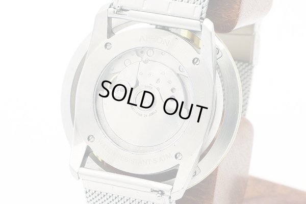 アイシオン　ＡＮ－Ｓ０３　回転ディスク式　黒文字盤　裏面拡大