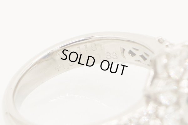 PT900 サファイアダイアイリリング 1.006ct 1.33ct 9.20g　刻印(2)