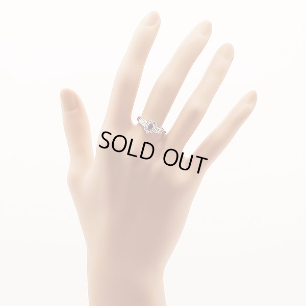 PT950 ルビーダイアイリリング 0.27ct 0.51ct 3.40g　装着イメージ