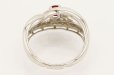 PT900 ルビーダイアイリリング 0.453ct 0.23ct 5.60g　内側