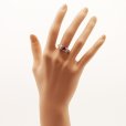 PT900 ルビーダイアイリリング 0.76ct 0.37ct 0.74ct 5.40g　装着イメージ