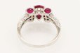 PT900 ルビーダイアイリリング 0.76ct 0.37ct 0.74ct 5.40g　内側