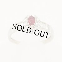 PT950 ルビーダイアイリリング 0.27ct 0.51ct 3.40g