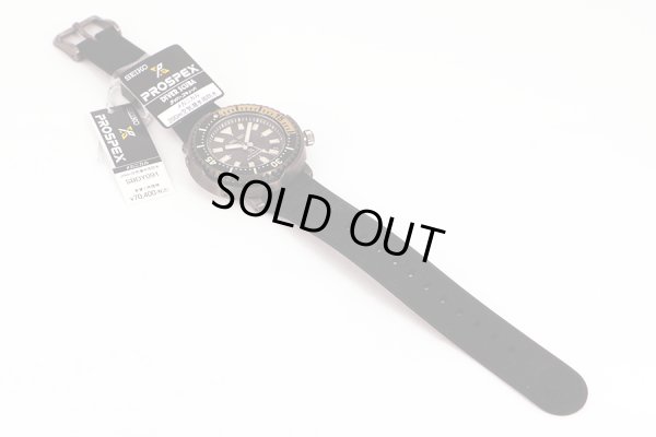 セイコー　プロスペック ＳＢＤＹ０９１ ４Ｒ３５－０４Ｒ０  黒文字盤　ラバーベルト状態　表面