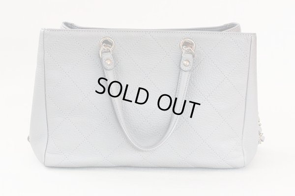 シャネル 2WAY ハンドバック AS0355 グレー/GP金具 裏面