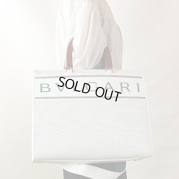 ブルガリ ブルガリ×カサブランカ アプレテニストート 292331 ホワイト/グリーン 持ったイメージ