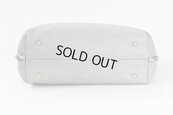 シャネル 2WAY ハンドバック AS0355 グレー/GP金具 底