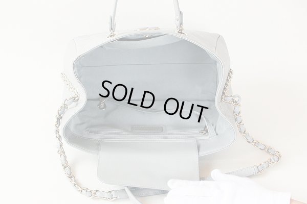 シャネル 2WAY ハンドバック AS0355 グレー/GP金具 中身