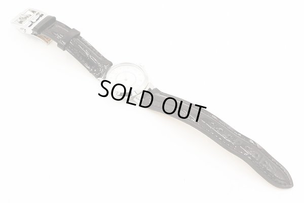 ルイヴィトン　タンブール　Ｑ１２ＭＧ　銀文字盤　８Ｐ　革ベルト状態　表面