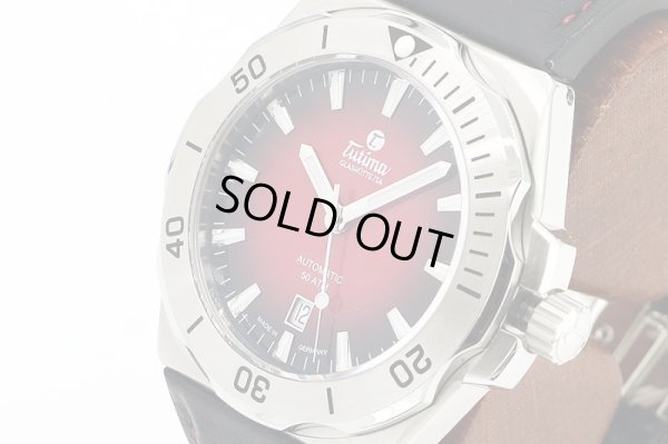 チュチマ　Ｍ２セブン　６１５５－７　赤文字盤　サイド拡大