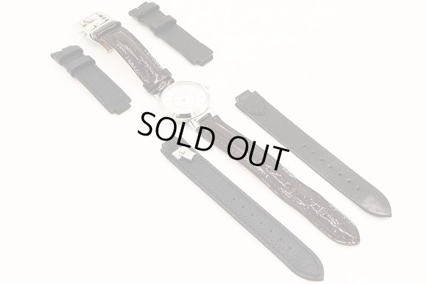 ルイヴィトン　タンブール　Ｑ１２ＭＧ　銀文字盤　８Ｐ　替えベルト　表面