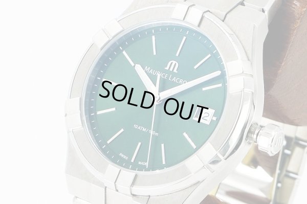 モーリス・ラクロア　アイコン　ＡＩ１１０８　緑文字盤　サイド拡大