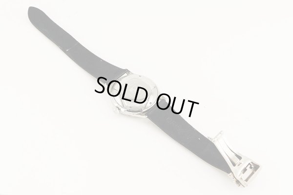 オリス　クラシック　７３３．７６８１　紺文字盤　ジョン・コルトレーン限定　革ベルト状態　裏面