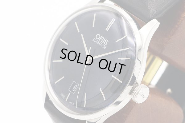 オリス　クラシック　７３３．７６８１　紺文字盤　ジョン・コルトレーン限定　サイド拡大