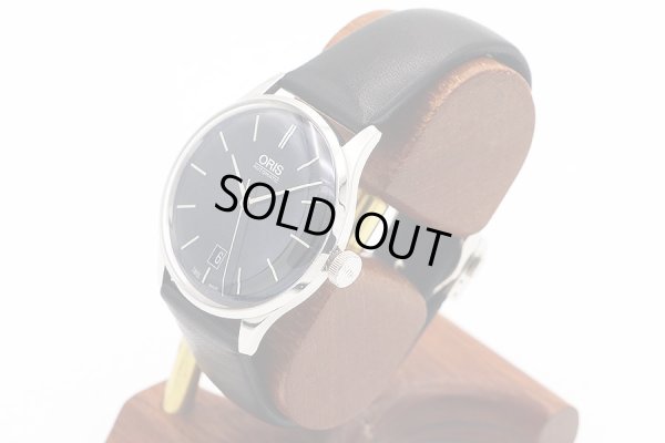 オリス　クラシック　７３３．７６８１　紺文字盤　ジョン・コルトレーン限定　サイド