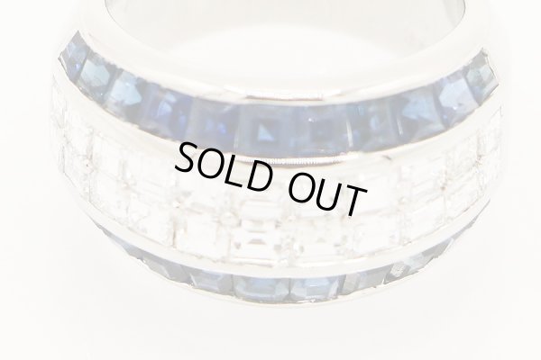 PT900 サファイアダイアイリリング 2.36ct 2.21ct 13.40g　拡大