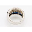 PT900 サファイアダイアイリリング 2.36ct 2.21ct 13.40g　内側