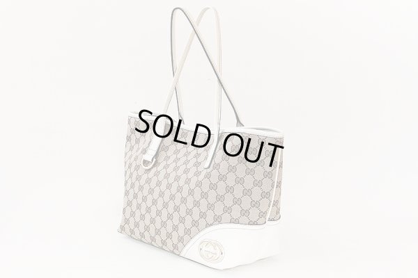 グッチ トートバック 169946 000926 ベージュ/ホワイト サイド